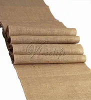 10pcs New Rustic Burlap Hessian Table Runners Natural Jute Vintage Wedding Party Decorations Accesorios de suministro5501867