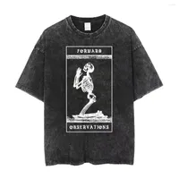 Magliette da uomo che pregano scheletro in avanti Osservazioni Gruppo Shirt Hip Hop Hop Cotone Oversize T-shirt GBRS Crye Supdef Streetwear Tops