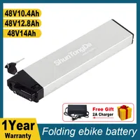 48V Batería Ebike 48 V 10.4AH 12.8AH 14AH Plegado plegable batería de bicicleta eléctrica incorporada para SameBike LO26 20LVXD EBIKE