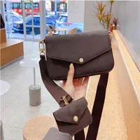 2021 Sacs de luxe Brand de mode Femmes Designer Multi Pochette Felicie Chain Crayt Inserts Handsbag Handsbag185a