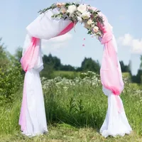 Decorazione per feste Wedding Arch Chiffon Curtain Drapes Drapes Dister