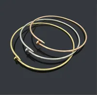 Pendant Necklaces Titanium steel jewelry wholesale women&#039;s smooth hard ring necklace classic nail-shaped diamond collar