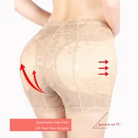 Women's Shapers Hip Enhancer Panties Fake Buttock BuLifter Up Underwear For Women Crossdresser 2 Removable Pads Shorts Traine3126