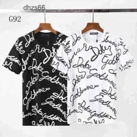 T-Men's Turtle T-Shirts Tasarımcı DSQ Phantom Gömlek İtalyan Milan Moda Baskı T-Shirt Yaz Siyah Beyaz T-Shirt Hip Hop Sokak Giyim 100% Pamuk Üstleri Plus Boyutu 97sy7