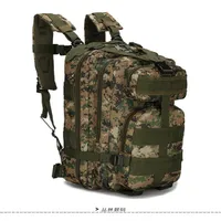 حقيبة التمويه في الهواء الطلق ، حقائب الظهر المشي لمسافات طويلة 3p Pack Pack Tactical Backpack Camping Trip Oxford Camouflage Bag1977