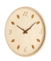 壁の時計時計現代のデザインウッドニードルサイレントウォッチホーム装飾リーフキッチンオロロログオダレパートギフトウォール8242679
