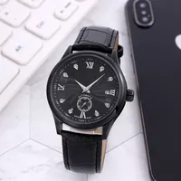 Little Needle Run Seconds Seconds Mechanical Watch Moda Moda Menns Sports Belt Leather Belt High Quality Luxury Brand Wristwatches Montre de Luxe