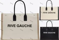 トートバッグ女性Rive Gauche Handbag Men ShellondBag Shoppingbags Purse Embossed Letter