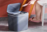 16L Smart Trash Can Home Automatic Invancial Estem Bin Bine Bucket Garbage Silent USB Carged 2112226893491