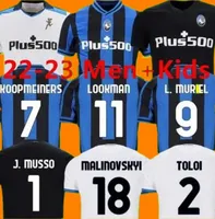 23/23 Atalanta BC Maglie da calcio 2021 Maehle L.Muriel Boga Malinovskyi Mirancihuk Shirt ilicic Duvan Pasalic Uniforme