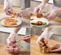 Disposable Gloves 300pcs Thicken Grade Baking Plastic Pe Film Transparent Catering Kitchen Housework Tools4482759