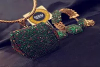 Bangle Godki Luxury Hollow Lace 5 PPCS Pulsera de arete Set para mujeres Circón nupcial Africandubai Jewelry1561482