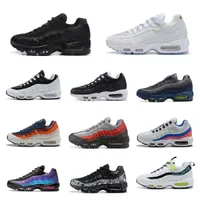 New Designer Mens 95 Running Shoes Yin Yang OG Airs Solar Triple Black White 95s Dark Army Worldwide Seahawks Particle Grey Neon Red Greedy 3.0 Trainer Sneakers