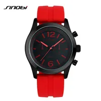 SINOBI sports Women&#039;s Wrist Watches Casula Geneva Quartz Watch Soft Silicone Strap Fashion Color Cheap Affordable Reloj Mujer331Y