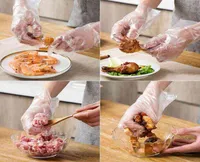 Disposable Gloves 300pcs Thicken Grade Baking Plastic Pe Film Transparent Catering Kitchen Housework Tools3808056