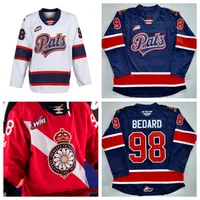 Custom Connor Bedard WHL Regina Pats Hockey Jersey Parker Berge Tanner Brown Layton Feist Riley Ginnell Mens Youth Women Jerseys Or Any Name Number