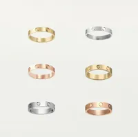 Designer de haute qualité anneau à vis de vis pour hommes et femmes Ring Classic Luxury Titanium en acier matériau en alliage jamais fondu non allergique - 4/5 / 6 mm