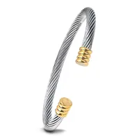 Braccialetti di braccialetti in acciaio inossidabile 316L di braccialetti in acciaio inossidabile a totola multiple per donnabangle