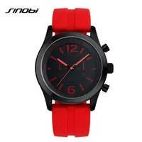 SINOBI sports Women&#039;s Wrist Watches Casula Geneva Quartz Watch Soft Silicone Strap Fashion Color Cheap Affordable Reloj Mujer3041