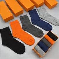 Animal Print 21ss Designer Mens Socks Casual Style Pure Cotton Sports Winter Summer Men Letter Socks Gift Box Set245w