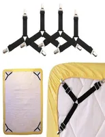Clothing Wardrobe Storage 4Pcsset Elastic Bed Sheet Grippers Belt Fastener Clips Mattress Cover Blankets Holder Home Textiles O7488715