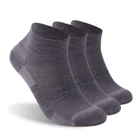 3 Pairs Athletic Running Socks ZEALWOOD Unisex Merino Wool Anti-blister Cushion Hiking Socks H0911219Q