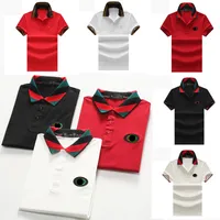 Der neueste Designer für Männer Polos T-Shirt Schlanker Stand Halsband Logo Stickerei 2023 Luxus Polo-Hemden Spinn Sommer lässig atmungsaktive Tops T-Shirts für Herren asiatische Größe M-2xl