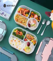 WORTHBUY Kids Lunch Box Portable LeakProof Food Container Storage Plastic Microwave Bento Box For Children Fruit Salad Food Box 26750827