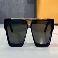 نظارة شمسية مربعة لوكسو الذهب الإطار الأسود غامق رمادي نظارات أزياء مظللة للرجال Sonnenbrille Gafa de Sol UV400 Eyewear3054