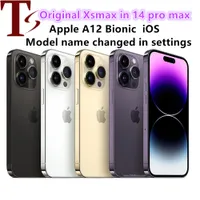 Apple Original iPhone XSMAX in iPhone 13 Pro Max 14 Pro Max Style Phone entsperrt mit 13Promax BoxCamera Aussehen 4G RAM 64 GB 256 GB ROM Smartphone