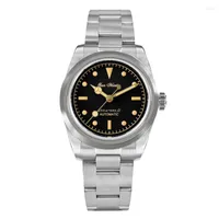 Wristwatches San Martin Men Automatic Watch 37MM Luxury Watches Mechanical Wristwatch Top Hat Sapphire 200m Waterproof C3 Luminous NH35