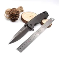 Nouveau Browning FA18 Couteau pliant ouvert rapide Couteau de chasse extérieur Camping Pocket Gift Couteau 440c 56hrc Handle en bois extérieur outils EDC avec 220s