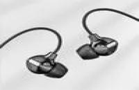 Hoofdtelefoon Oortelefoons Rock Obsidian Hifi in oortelefoon stereo 35 mm hoofdtelefoon Deep Bass Luxe oordopjes met MIC -kabelhoofdshe2301269