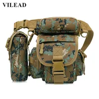 Vilead 900D Camouflage Nylon Outdoor Hiking Leg Tactical Bag Multi-functional Camping Cycling Waist Men Travel Sports Bags271a