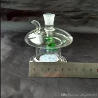 Hookahs svamp sandkärna dämpat glas glas bongs tillbehör glas rökrör färgglada mini flerfärgade handrör bästa sked glas