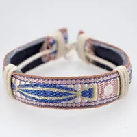 Charm Bracelets 3pcs Wholesale Hand-knit Special Patterns Ethnic Style Woven Leather Bracelet With Adjustable Length Chic Friendship
