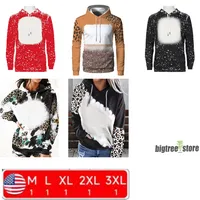 US warehouse partys Shirts for DIY Polyester Sublimation Blank Hoodies White Hoodie Sweatshirt for Women Men Letter Print Long Sleeve Festival
