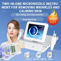 Microneedle Roller 2 in 1 RF Micro Machine Machine Cold Hammer Firming Acne Scars Removal Removal