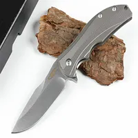 ZT Zero Tolerance 0606 ZT0606 D2 Flipper Knife Titanium Hendle Folding Knife Xmas Gift Knife For Man 05271248s