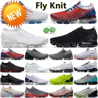 NEW STAR Outdoor Fly Knit Mens Running Shoes Sneaker 1 2 3.0 Triple Black White Pink Oreo Glow Green Particle Grey Blue Fury Pure Platinum