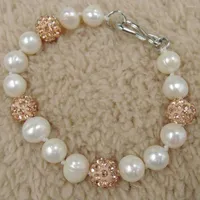 Strand Nature Freshwater Pearl Bracelet With SHAMBHALA Beads
