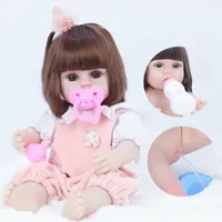 Куклы 38 см Reborn Doll Lifelie Neworn Simulation Симпатичная детская эмалевая куколка Силиконовая Дети Дети Образовательные игрушки дети день рождения подарки на день рождения для Girll230306