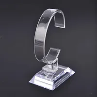 Mode Nya klara akrylplatiska armband Watch Display Rack Bangle Wristband Holder Stand Organizer Show Stand Holder Jewelry Dis260i