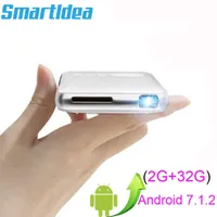 Projectors SmartIdea Android 712 5000mAh Battery Handheld Mini LED Projector WiFi BT DLP 1080P Beamer Support AirPlay AC3 R230306