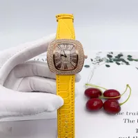 2020 NYA ANDA LUXURY MENS WACKES Quartz Watch Designer Watches Diamond Bezel Leather Strap Frank Watch Fashion Accessories For 261W