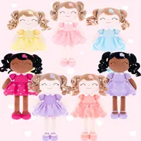 Plush Dolls Gloveleya Baby Girl Gifts Stuffed Toys Curls Princess Doll Toy KIds Gift Toddler 230303
