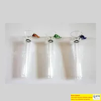 Glass male Slide and female stem slide funnel style with black rubber simple downstem for glass bongs water pipes free Towel