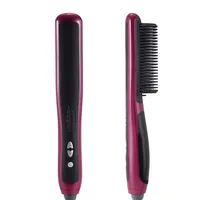 2018 Salon Hair Iron Hair Straightening Escova Alisadora electric hair straightener brush 1PCS ionic heat brush2362