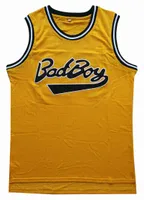 メンズTシャツBiggie Smalls Jersey 72 Badboy Basketball Jersey Mens Sports Shirt Movie Cosplay Clothing S-XXXLイエロー/ブラックL230306