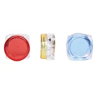3G 5G Kosmetikpaket Jar Square Bottom Test Cream Jar Leer